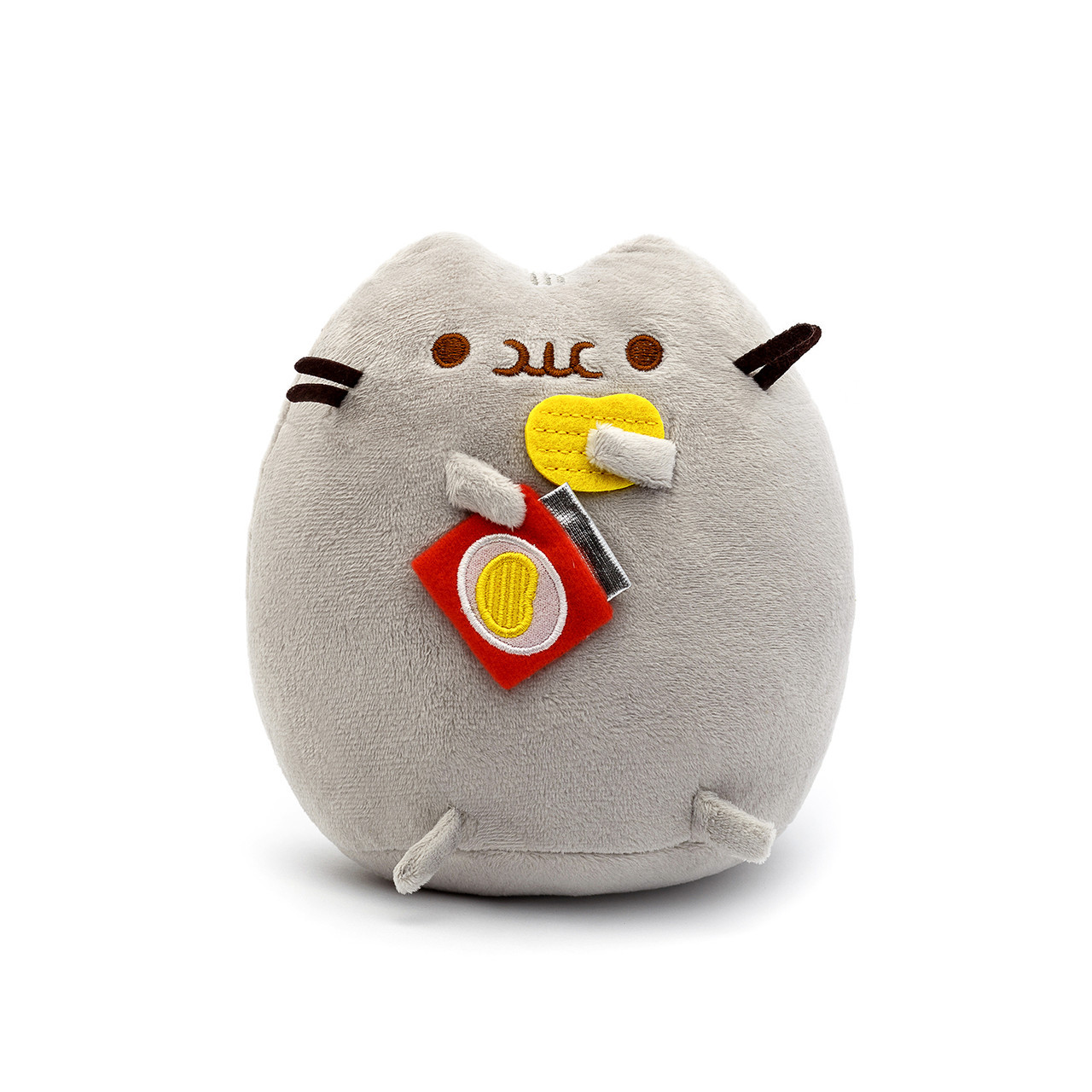 Мягкая игрушка Pusheen cat VOLRO с чипсами Gray (vol-69)