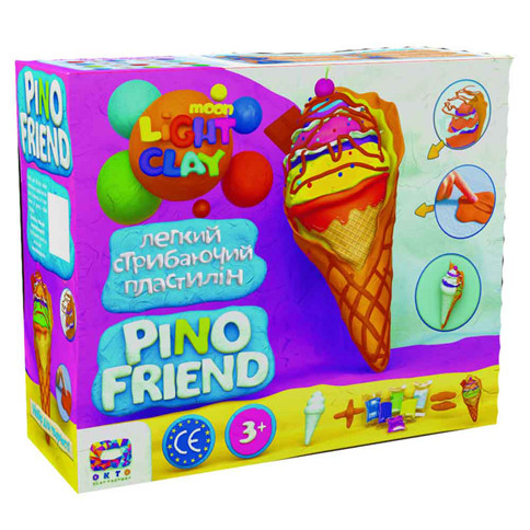 Набор легкого прыгающего пластилина Окто Moon Light Clay Pino Friend Айси 70039