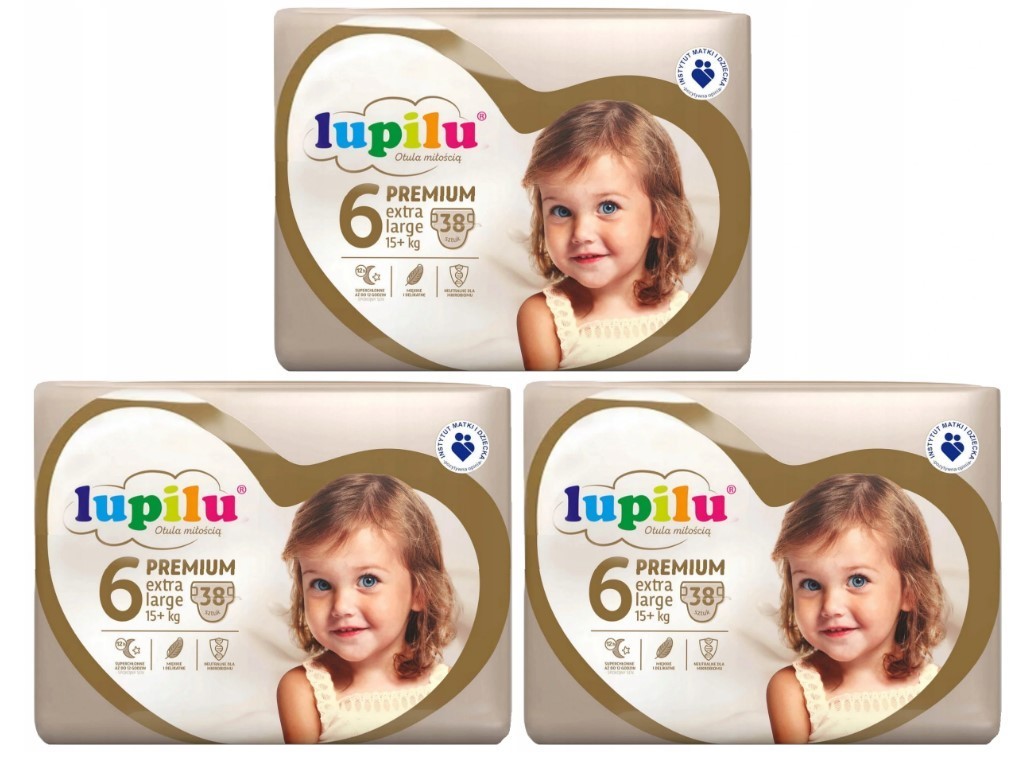 Підгузники Lupilu Premium Extra large 6 15+ кг 114 шт