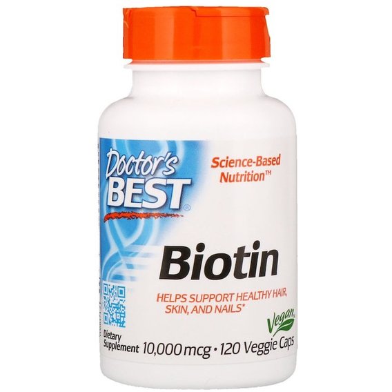 Биотин Doctor's Best Biotin 10000 mcg 120 Veg Caps DRB-00373