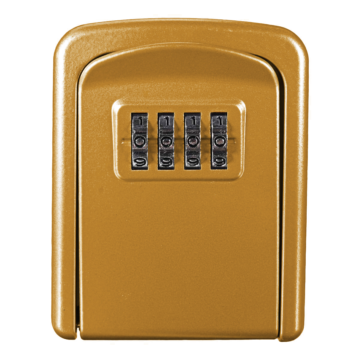 Антивандальный настенный мини сейф Gerui KS-04G для ключей, с кодовым замком, Золотой