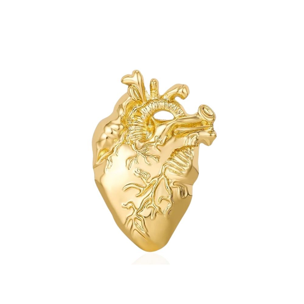 Значок на магните BROCHE Сердце Золотистый BRMG114777