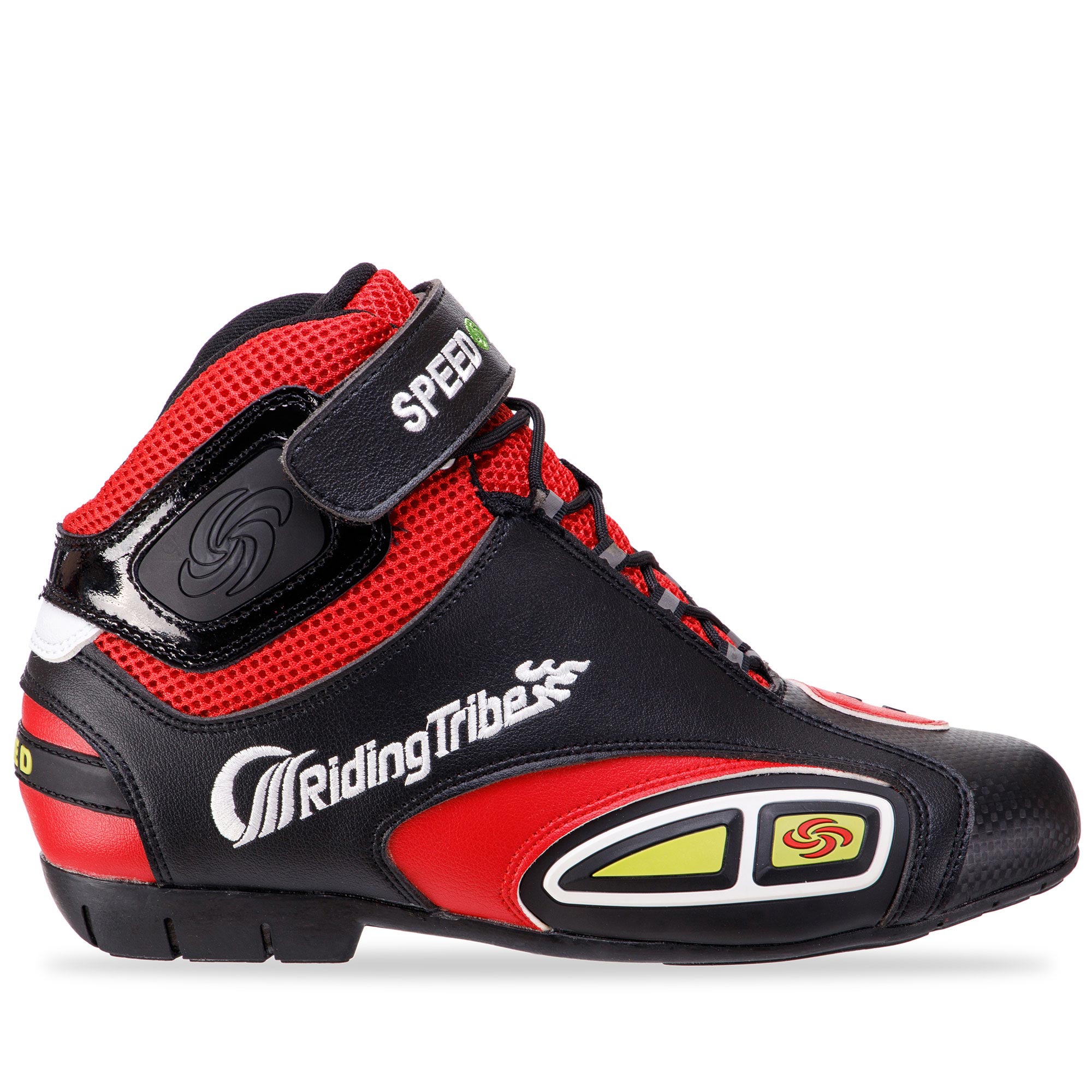 Мотоботы короткие SPEED BIKERS A016 40 Черный-красный