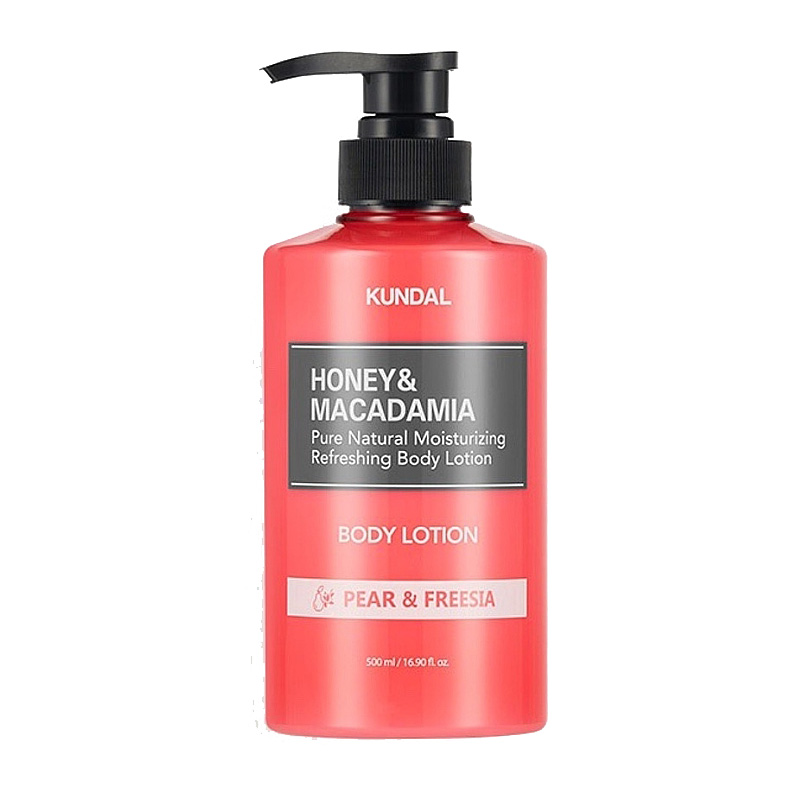 Питательный ароматический лосьон для тела Honey & Macadamia Body Lotion Pear & Freesia Kundal 500 мл