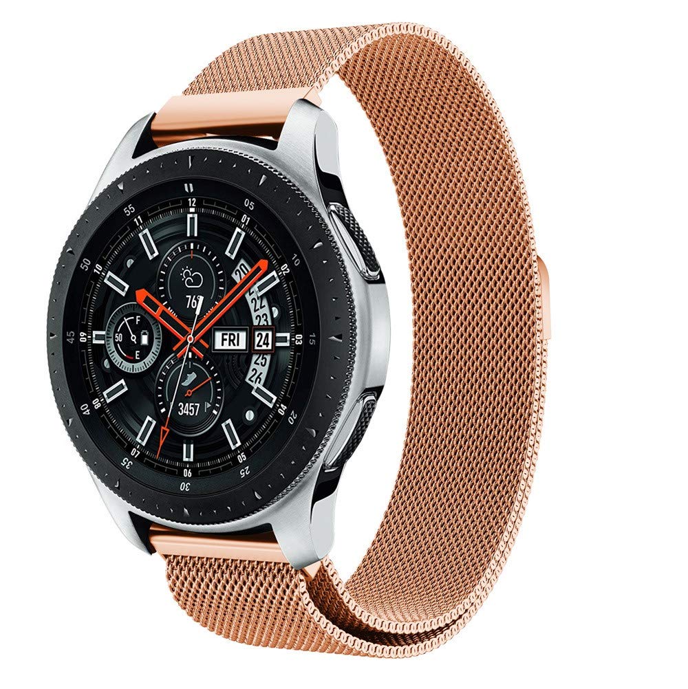 Ремінець BeWatch міланська петля для Samsung Galaxy Watch 46 мм Рожеве золото (1020238.2)