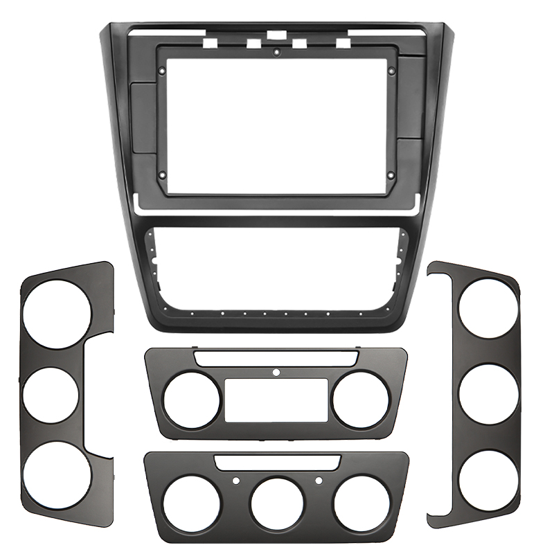 Перехідна рамка Lesko Skoda Octavia 2004-2014 р F-6502 Чорний (6529-22807)