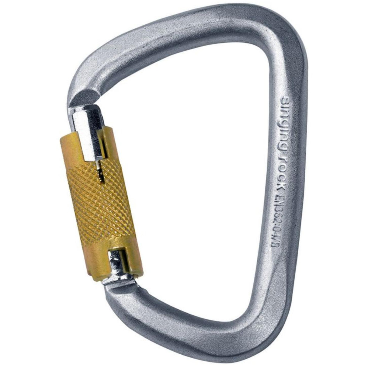 Карабин Singing Rock D Steel Triple Lock screw gate (1033-SR K4081.ZO)