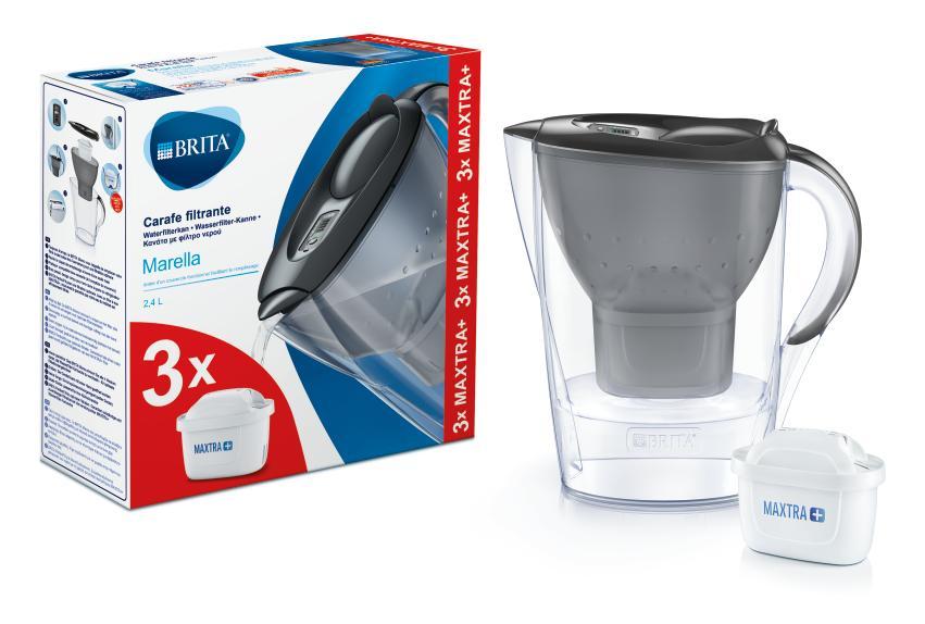 Фильтр-кувшин Brita Marella 2.4 л графит + 3 картриджа