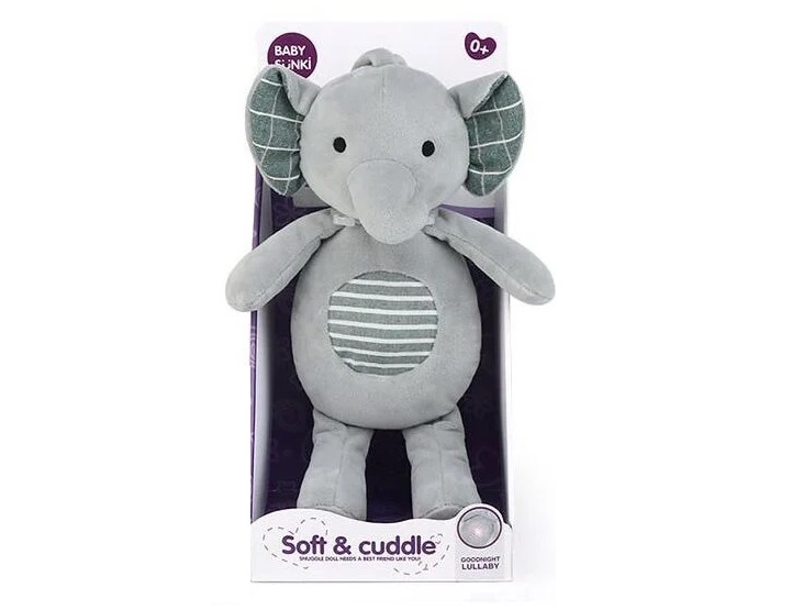 Ночник-игрушка Baby Sunki Слоник 16х13х31 см Серый (138997)