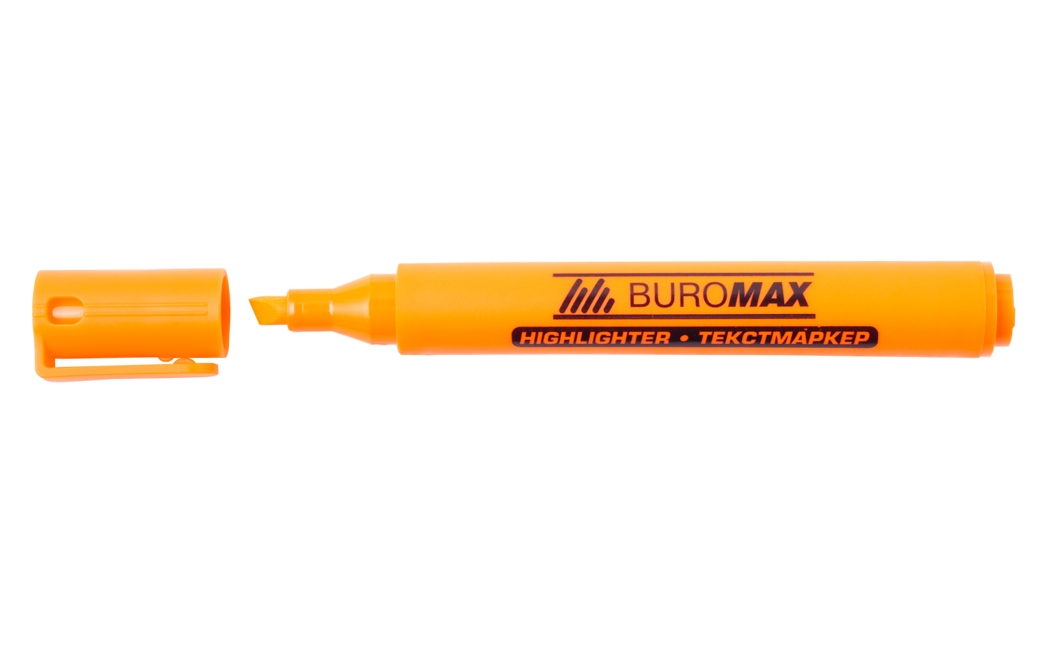 Маркер Buromax текстовий круглий 1-4.6 мм оранжевий (BM.8906-11)