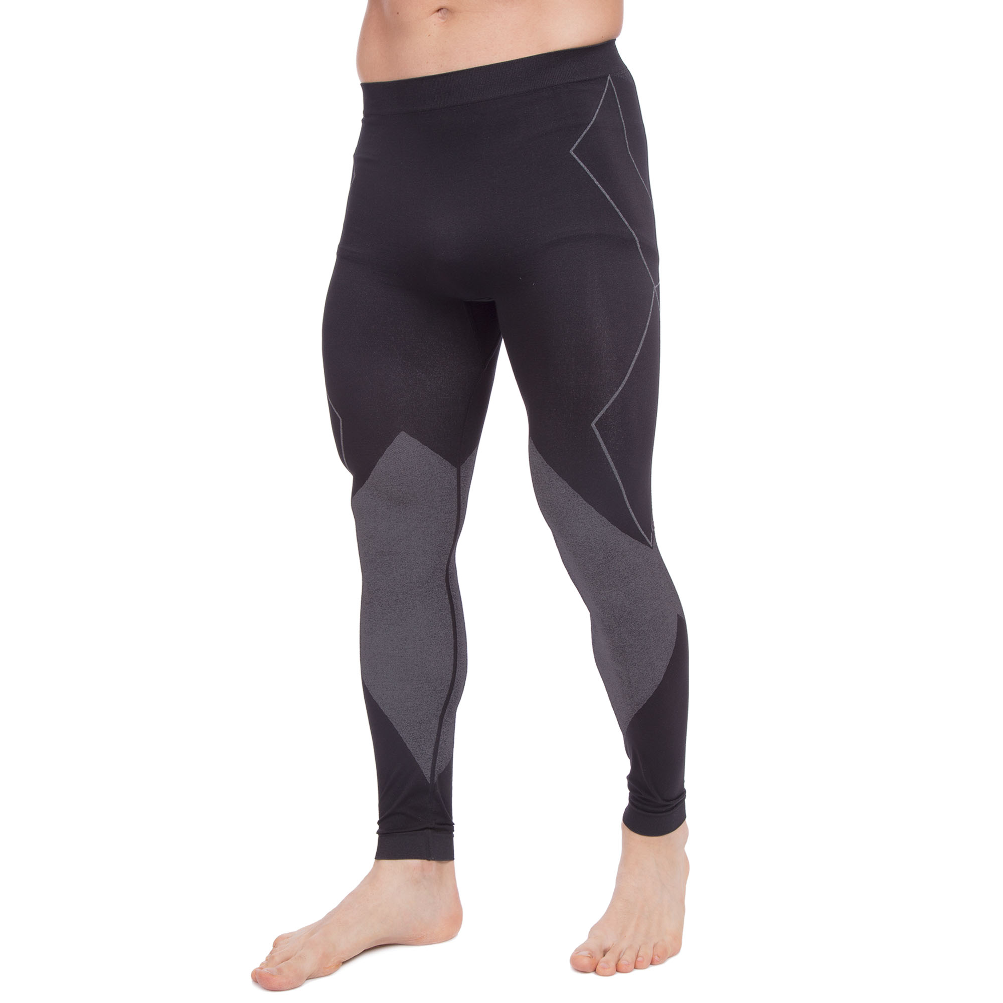 Термобелье мужское нижние длинные штаны (кальсоны) Zelart CO-2196  L Черный