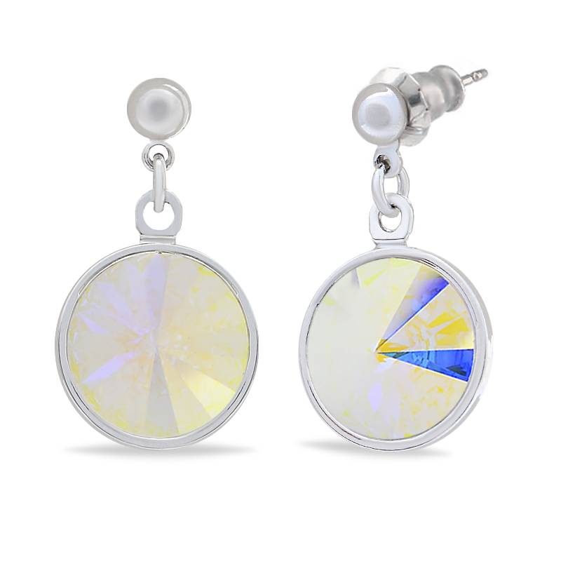 Сережки KOBI Rivoli Kolo 12 мм зі Swarovski (7740-1076-03-32)