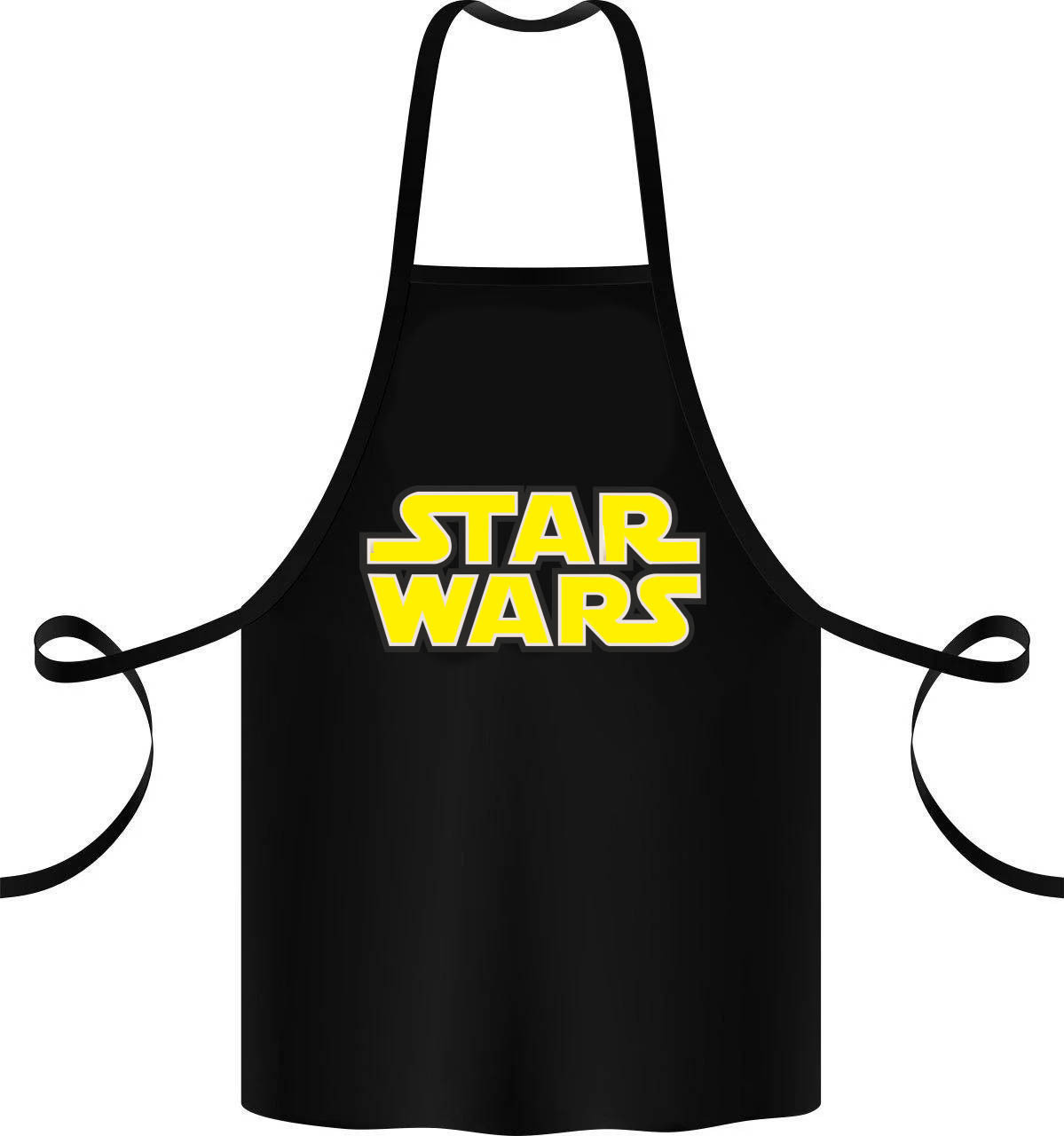 Фартук с принтом Кавун Star wars 68 см Черный