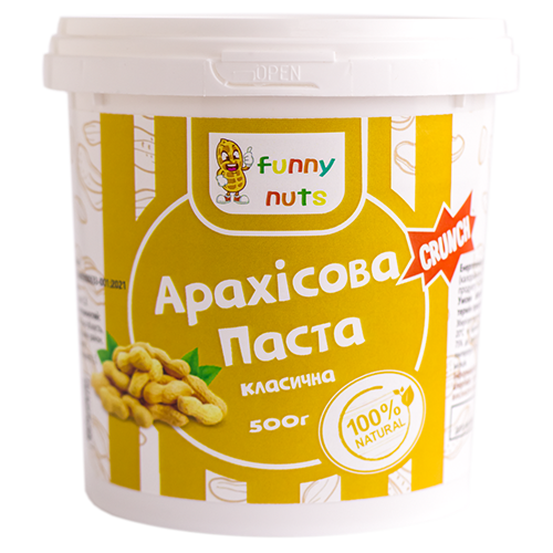Арахисовая паста Funny Nuts Классическая 500 г (1313607460)