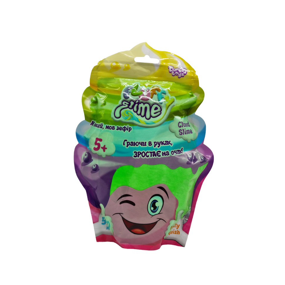 Вязкая масса "Fluffy Slime" Danko Toys FLS-02-01U упаковка 500 мл Зеленый
