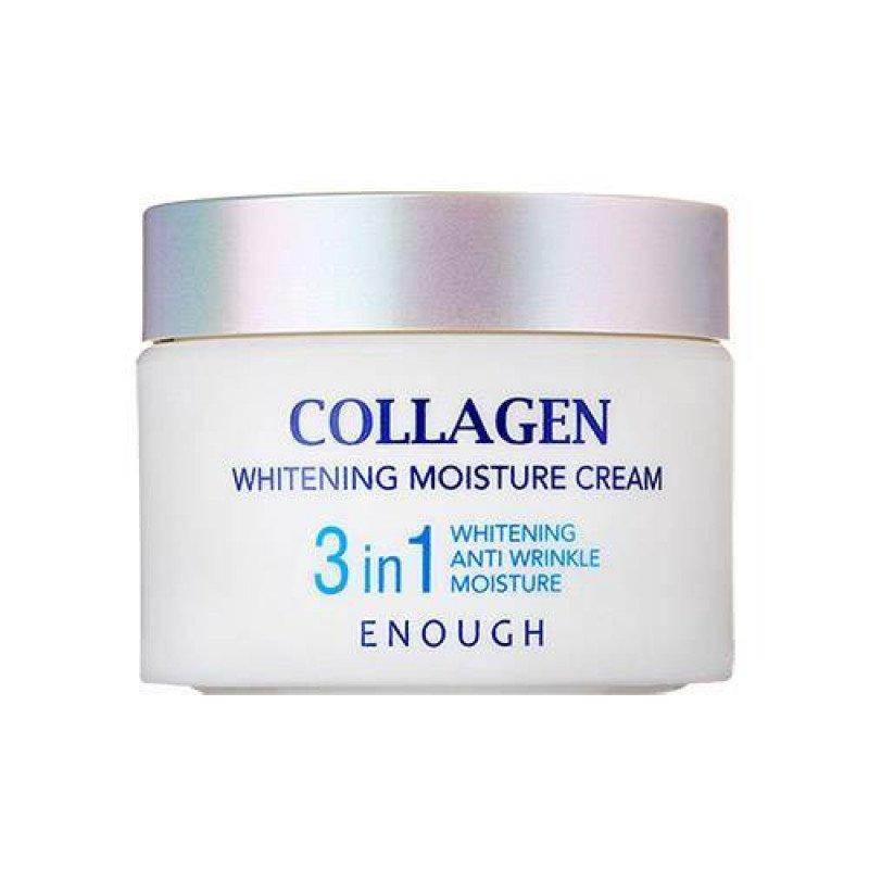 Питательный омолаживающий крем для лица с эффектом осветления Enough Collagen Whitening Moisture Cream 3 in 1 (8809480652165)