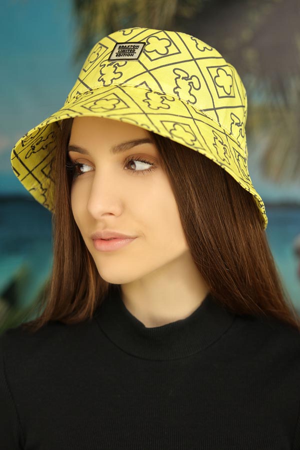 Панама «Микки» Braxton желтый + черный 56-60