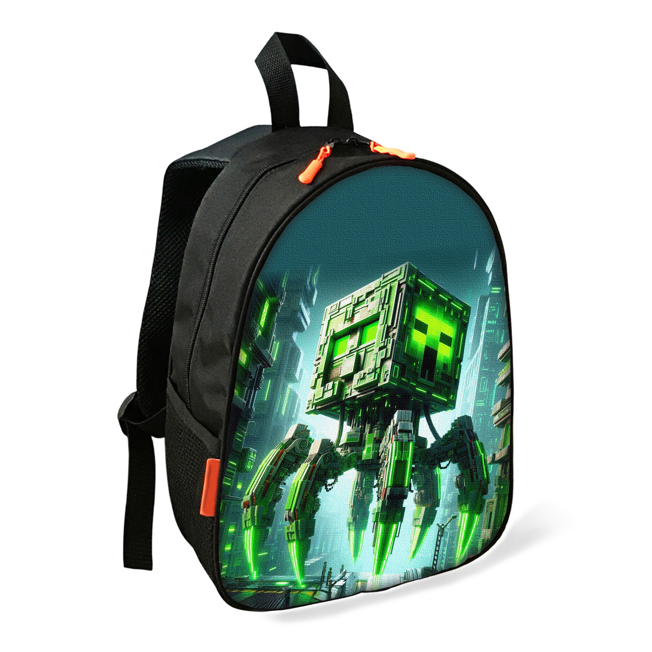 Дитячий шкільний рюкзак Minecraft Крипер 34х27х13 см, водонепроникний — арт. 2655872733