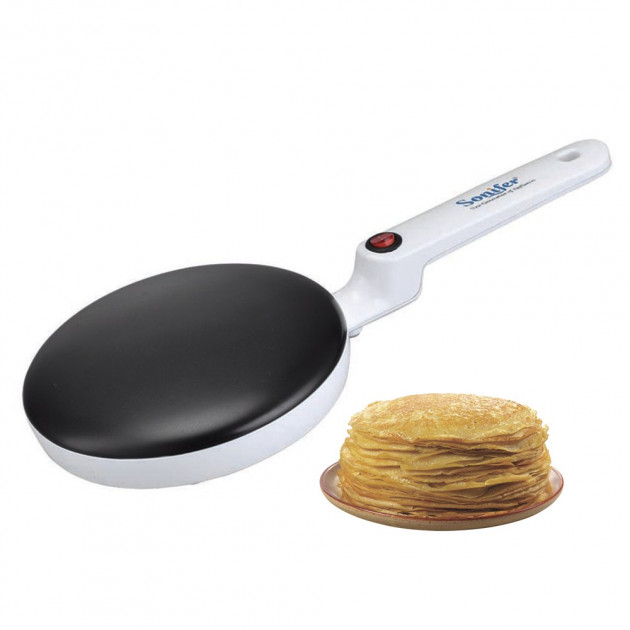 Млинець Electric Crepe Maker Білий з чорним (31-SAN122)