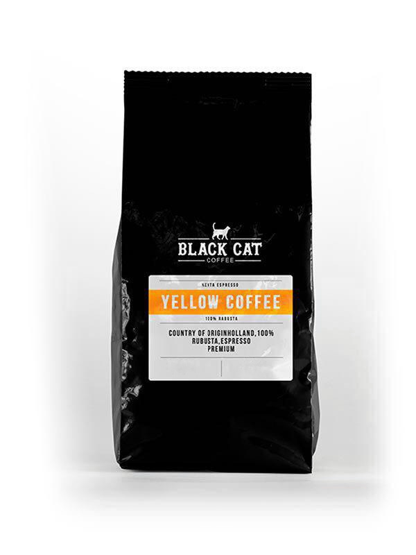 Кава в зернах Black Cat Yellow 100% Робуста В'єтман 250г