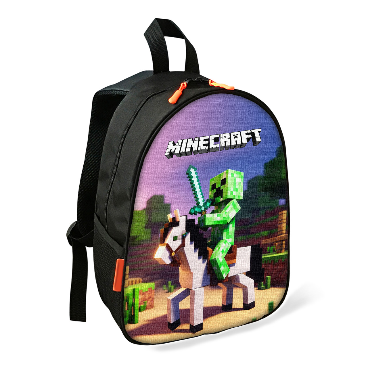 Дитячий шкільний рюкзак Minecraft Крипер 34×27×13 см