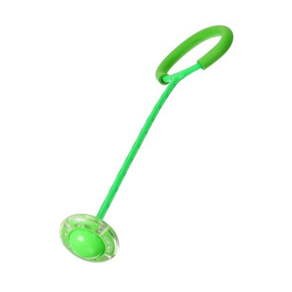 Нейроскакалка на одну ногу со светящимся роликом - Зеленая (tdx0001158)