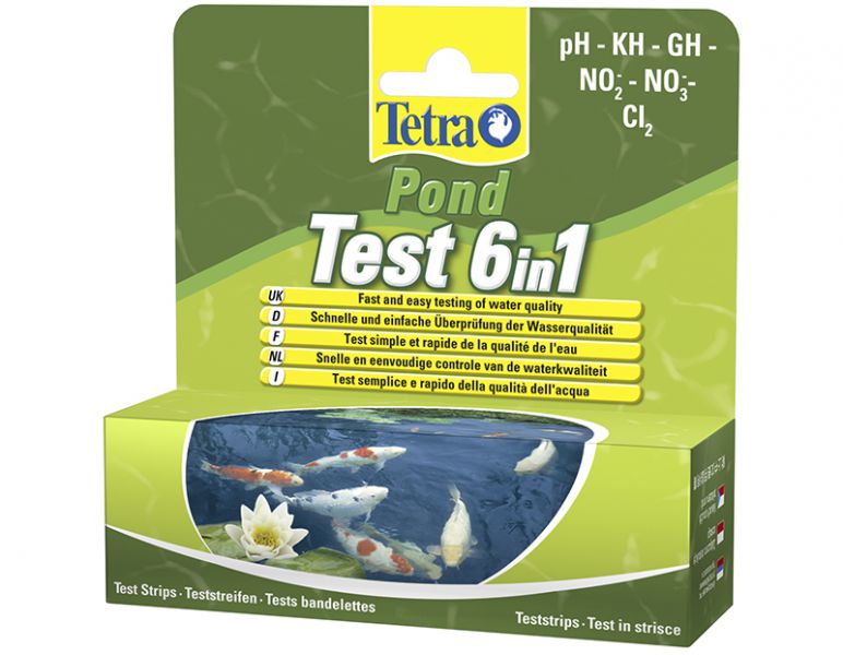 Набор индикаторных тестов для воды Tetra Pond Test 6in1 25 шт (192713)