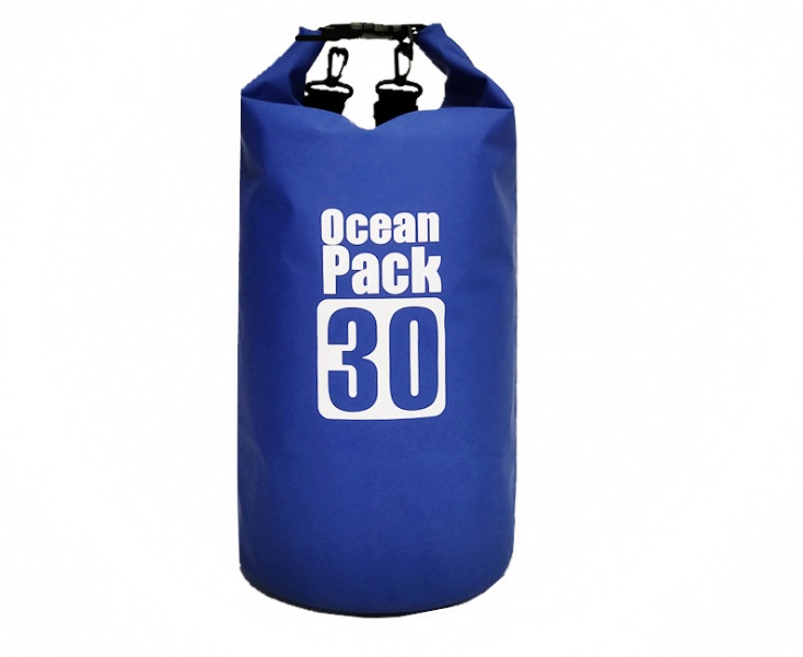 Водонепроникна сумка рюкзак гермомішок із шлейкою на плече Ocean Pack 30 л Blue (57885441)