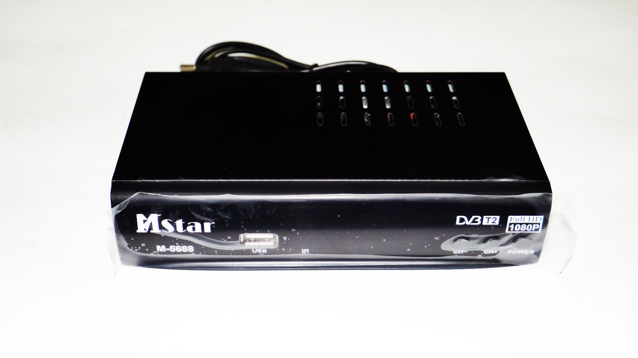 Зовнішній тюнер DVB-T2 Mstar-5688 Чорний (tr1568i4101)