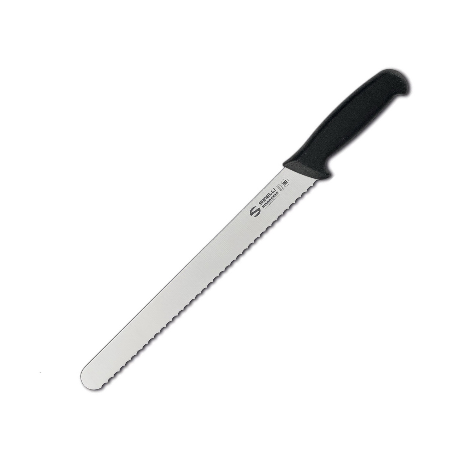 Нож для хлеба / пекарский Sanelli Ambrogio Supra 28 см Черный (77951)