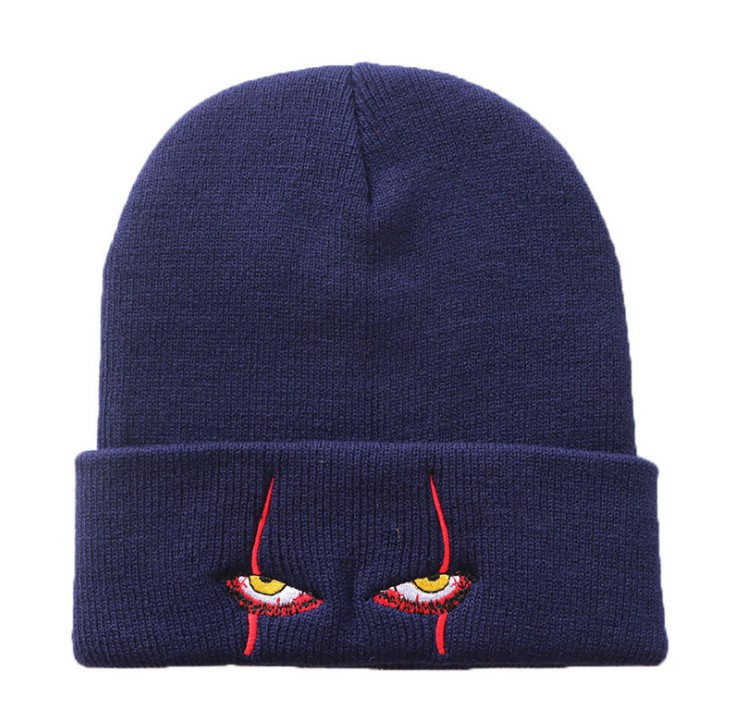 Шапка Jsstore Pennywise страшные глаза One Size Темно-Синяя