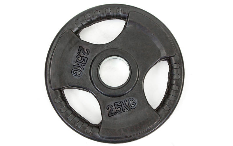 Млинці диски гумові Record TA-8122-2,5 2,5кг Чорний