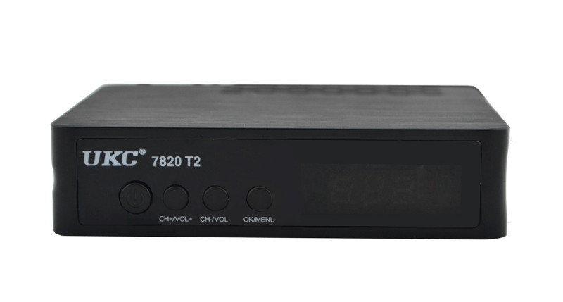 Тюнер цифровий UKC DVB-T2 7820 Чорний (008094)