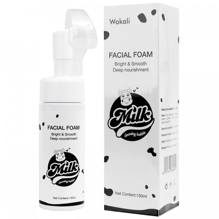 Пенка-мусс для умывания Wokali Milk Facial Foam 150 мл