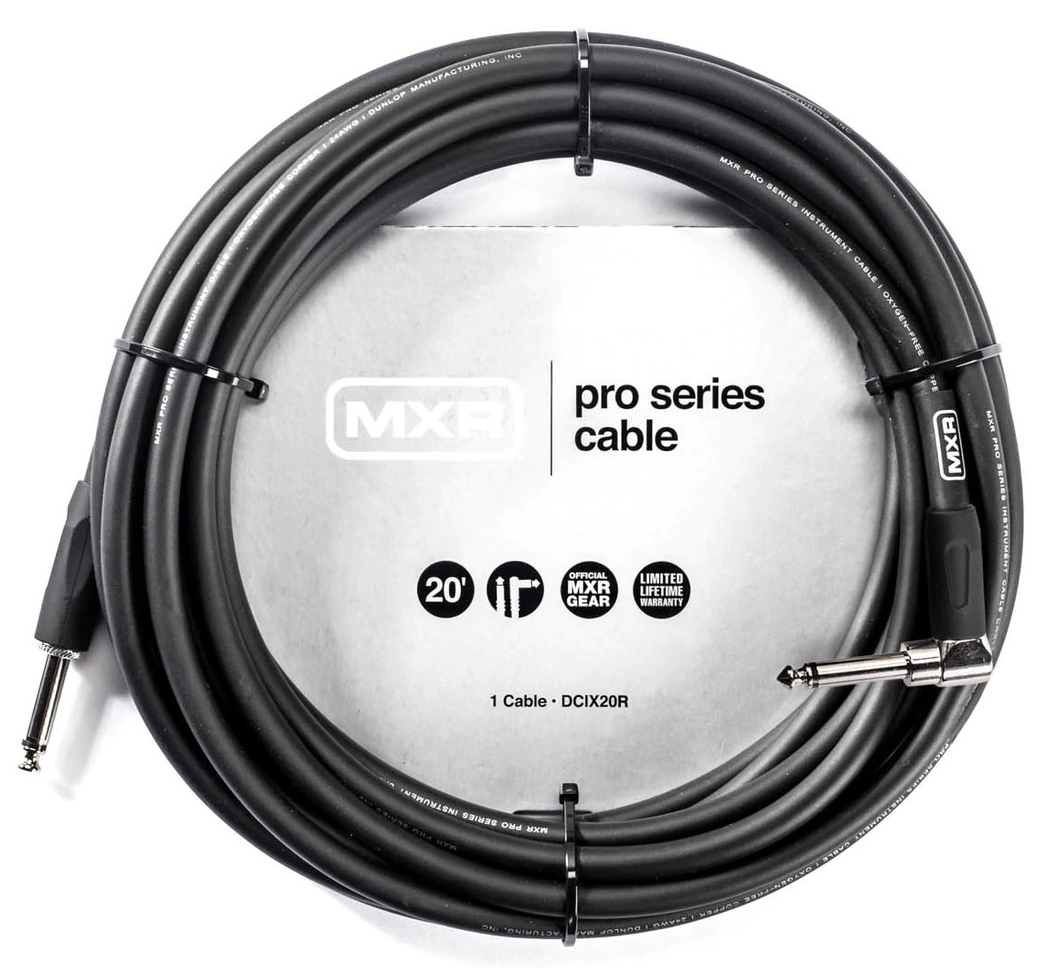 Кабель инструментальный Dunlop DCIX20R MXR Pro Series Instrument Cable 6.0m (20ft) (Straight/Right)