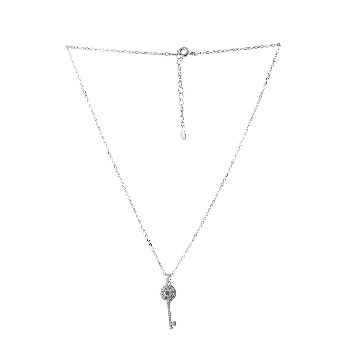 Серебряное колье SilverBreeze с фианитами (2064008) 350-400
