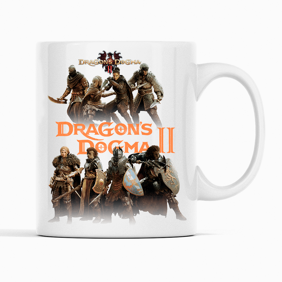 Кружка для игроманов Кавун Games Dragon's Dogma 2 320 мл Белый (К001772)