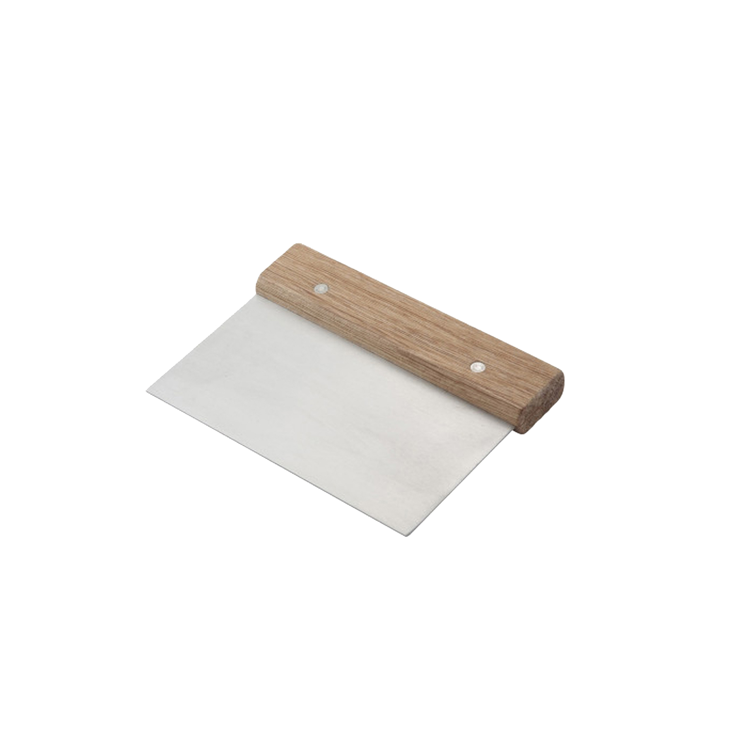Скребок для теста Winco 15х7.5 см с деревянной ручкой (10225)