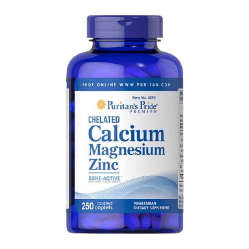 Мультиминеральный комплекс Puritan's Pride Chelated Calcium Magnesium Zinc 250 Caplets