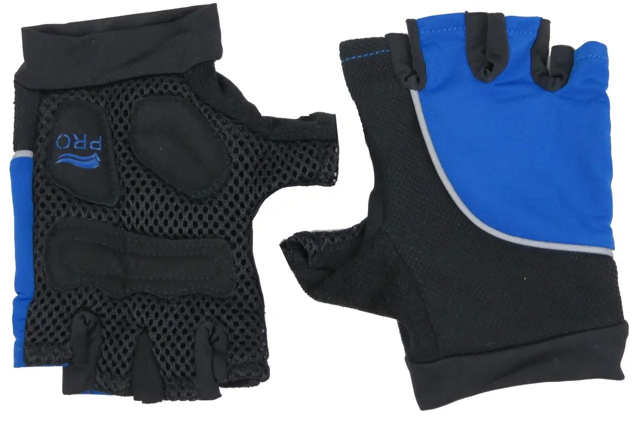 Перчатки велосипедные Crivit женские 9 black-blue (IAN297216 blue)