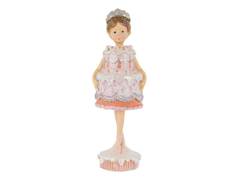 Интерьерная фигурка Girl cake 17 см Lefard Разноцветный AL230409