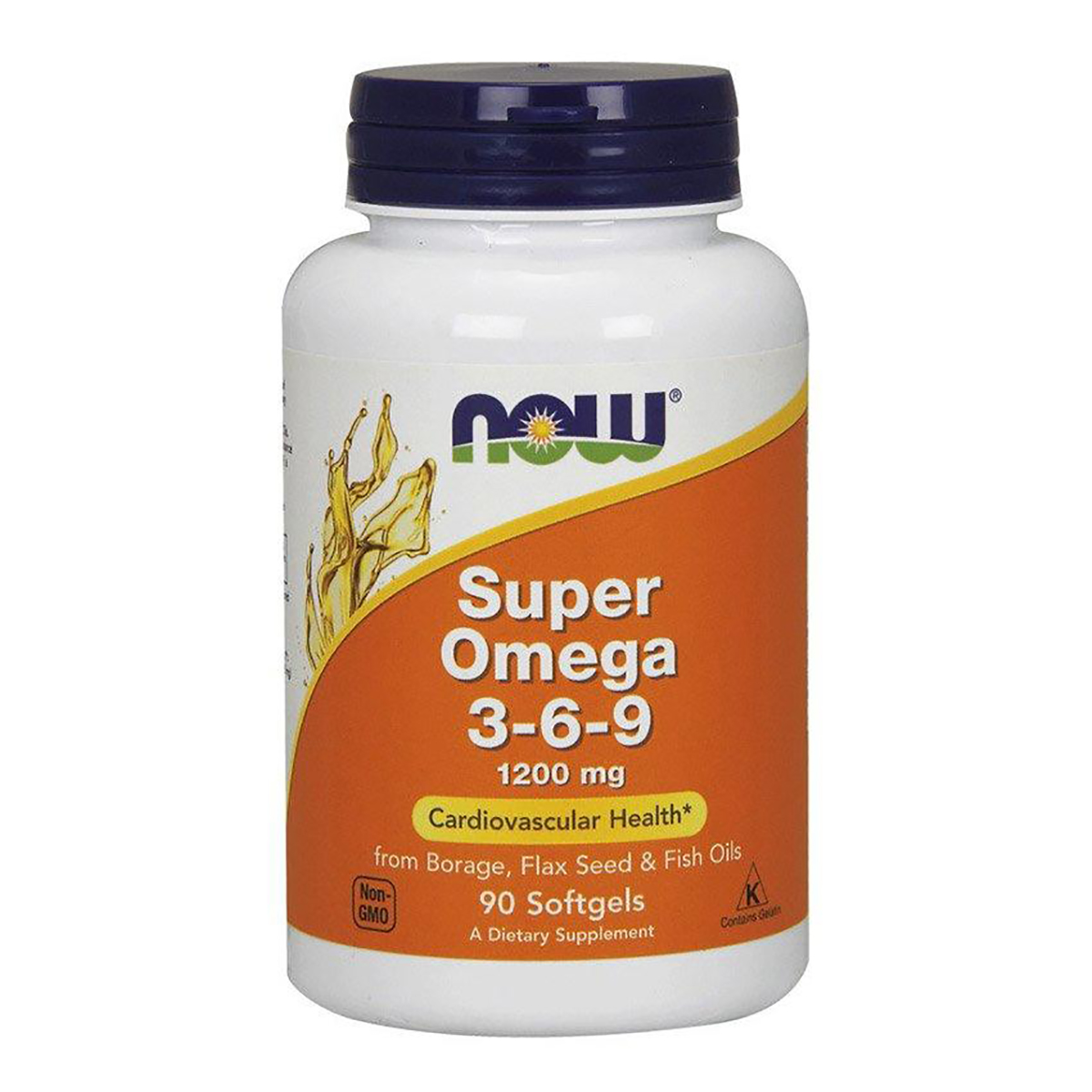Супер Омега 3-6-9, Super Omega 3-6-9, , Now Foods, 1200 мг, 90 желатиновых капсул