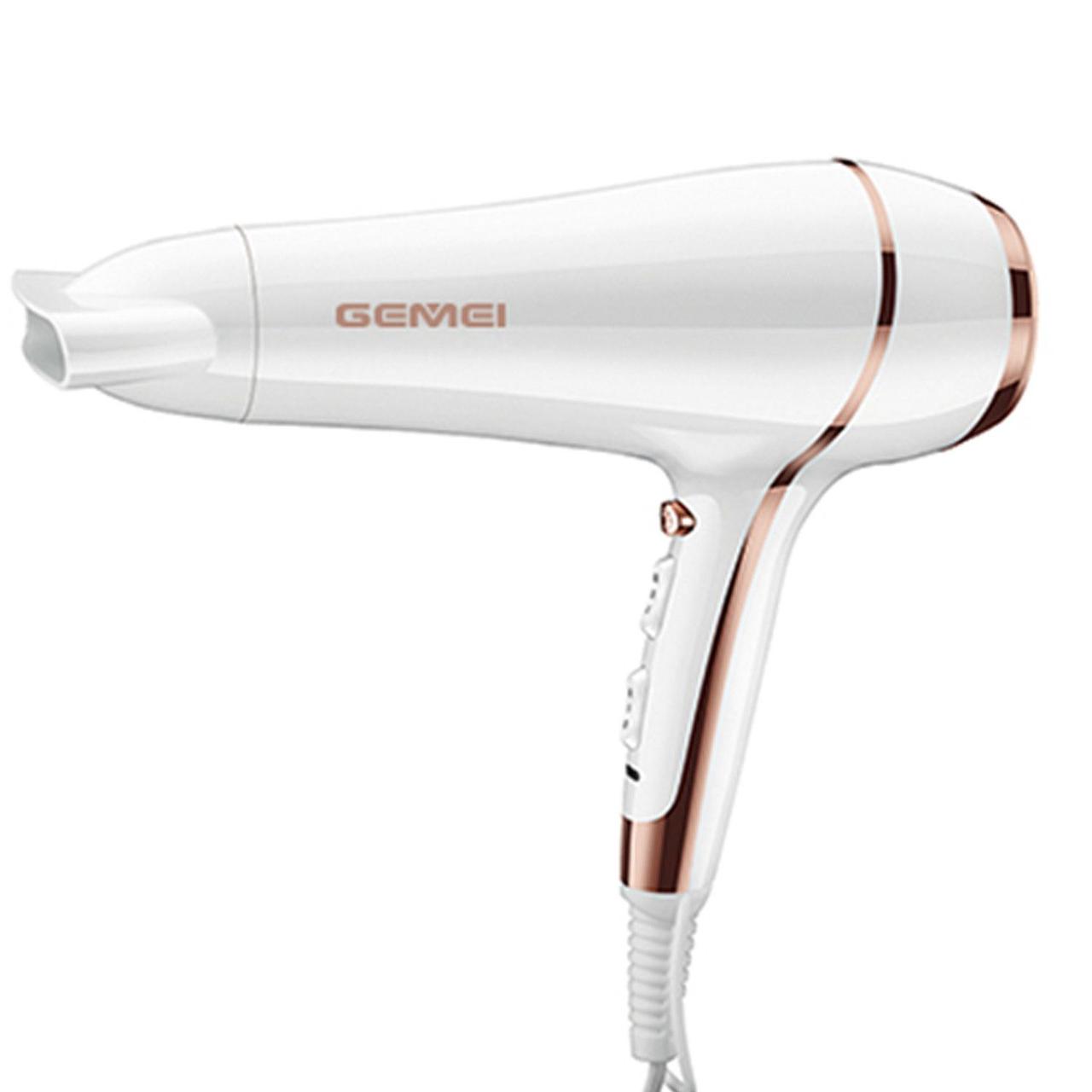 Фен Gemei GM108 2200/2400W Білий (hub_bXBs76055)