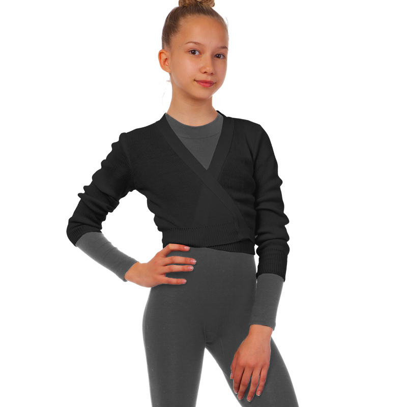Кофта разогревочная с длинным рукавом Zelart CO-9031 р-р XS Черный