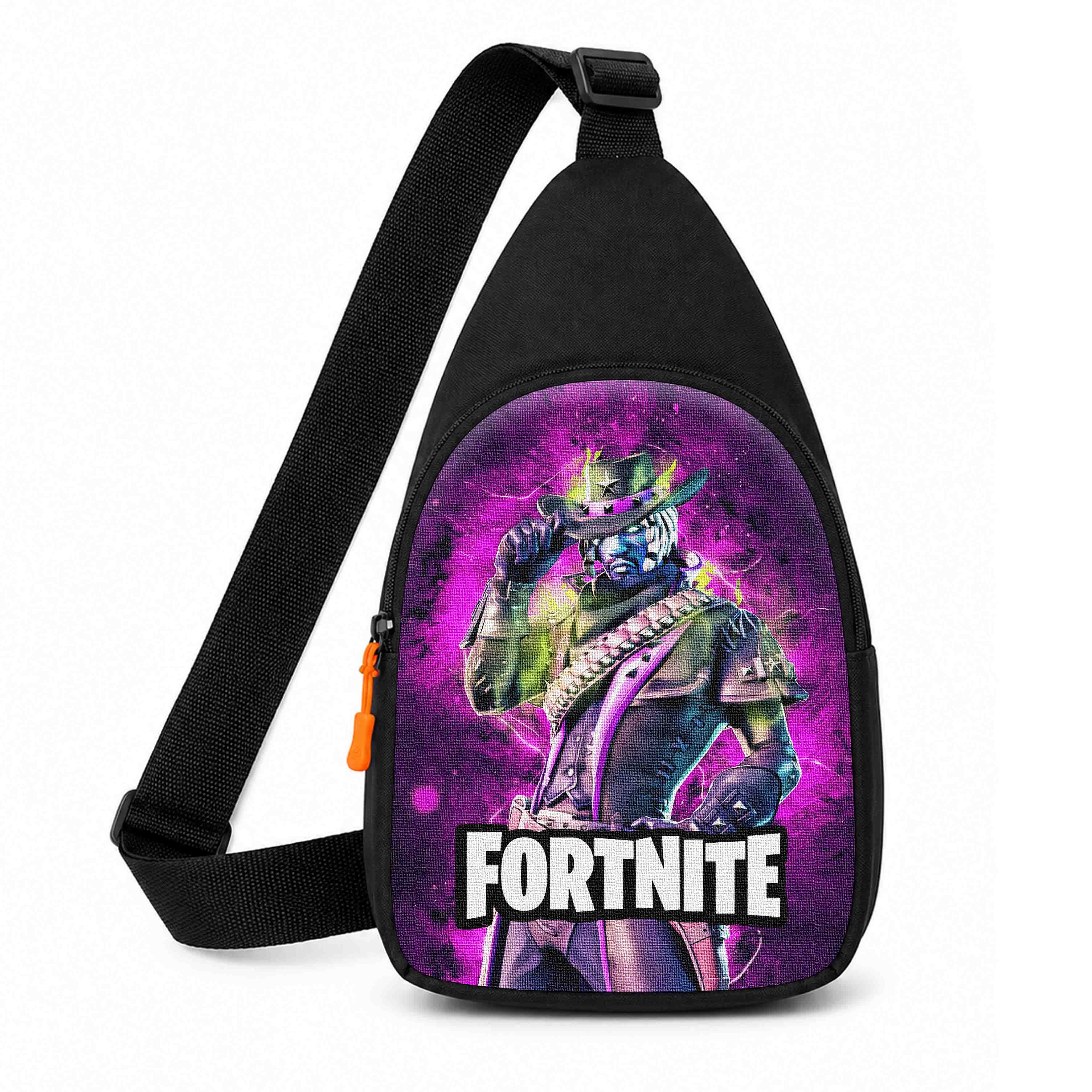 Дитяча сумка-слінг Fortnite, чорна, 29x17x5 см