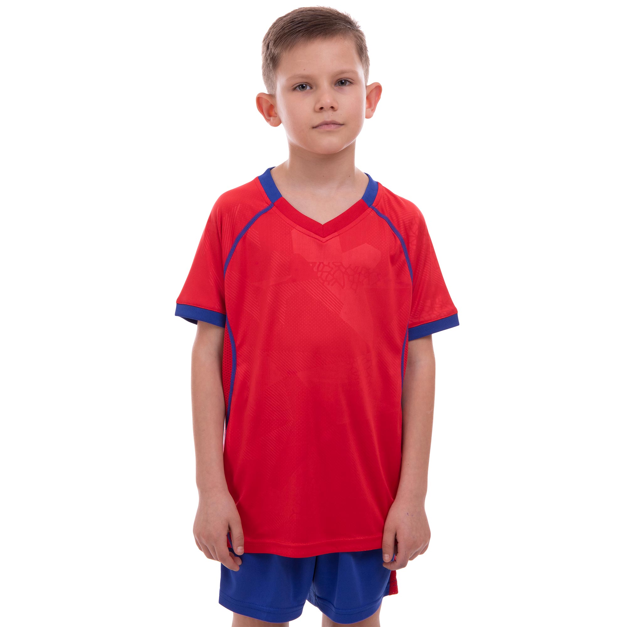 Форма футбольная подростковая Lingo LD-5019T S-24 возраст 10лет рост 125-135см Красный-Синий