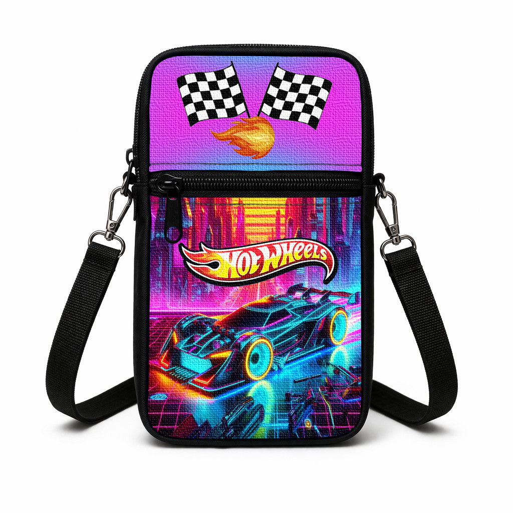 Дитяча сумка через плече Hot Wheels 19×10×5 см, багатоколірна