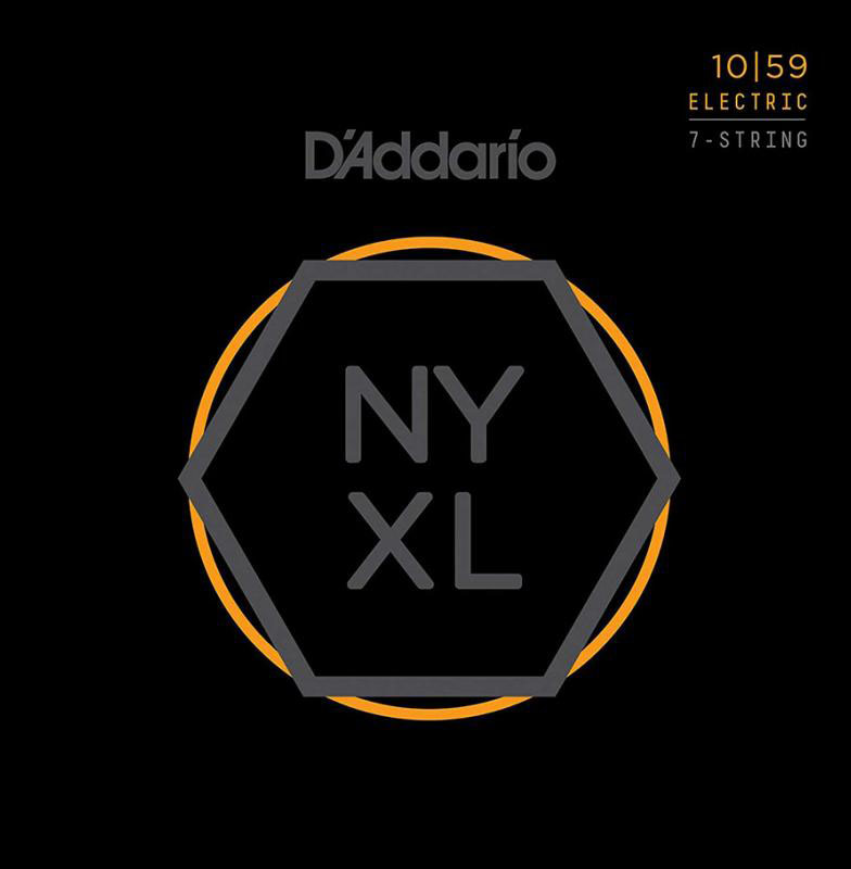 Струны для электрогитары D'Addario NYXL1059 Nickel Wound Regular Light Electric Guitar 7-Strings 10/59