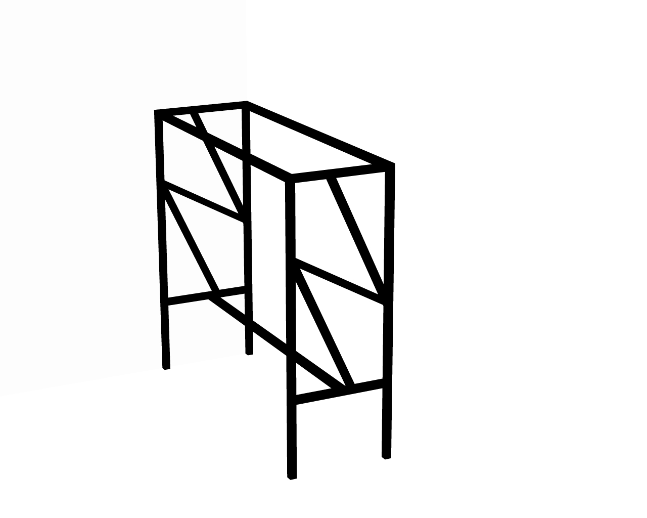 Каркас металевий барного столу EK Loft БКС 0012 (1070х1200х400)