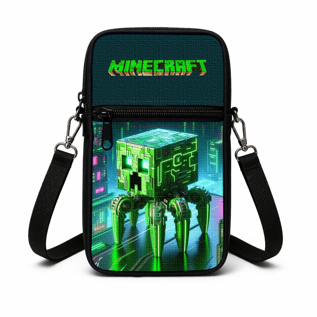 Дитяча сумка через плечо Minecraft 19×10×5 см, поліестер, різнокольорова